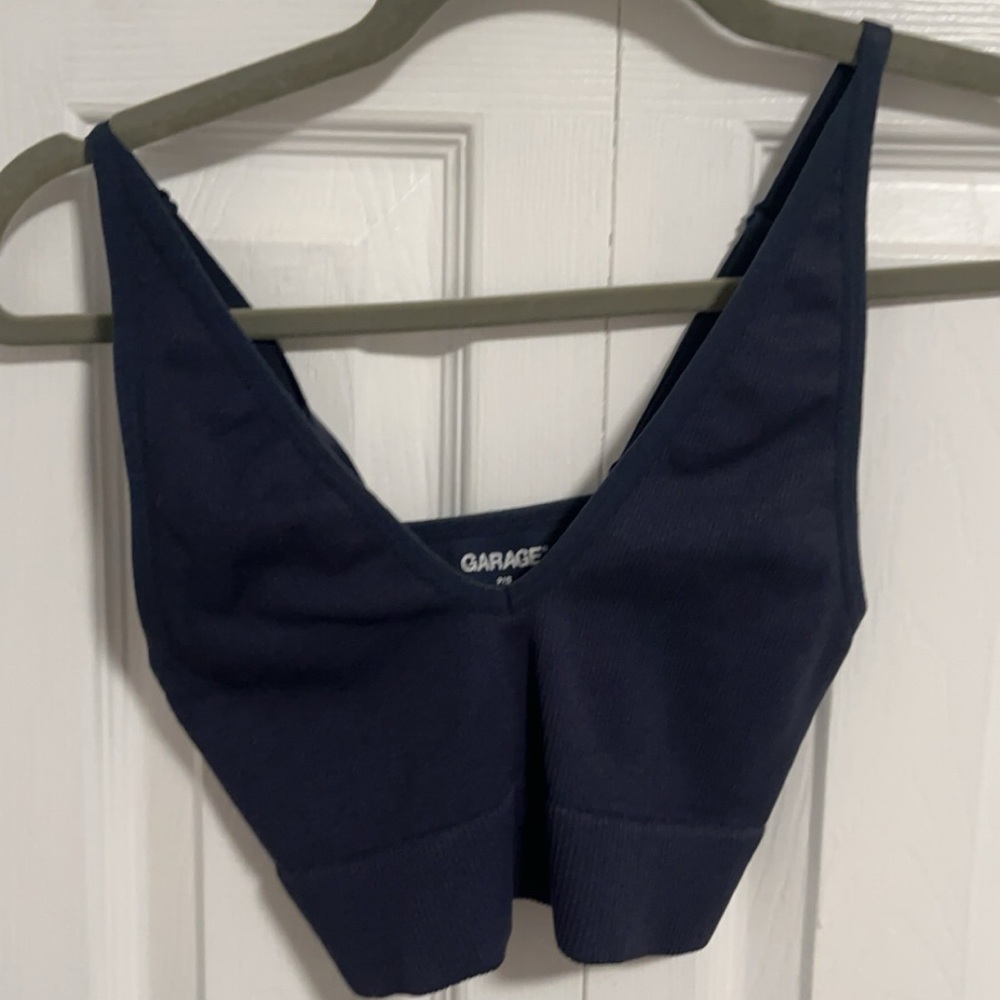 Garage Women's Navy Crop Top